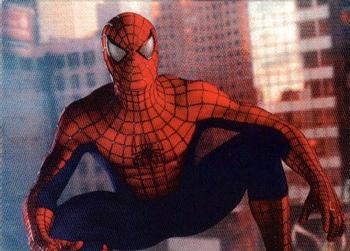 2002 Marvel Spider-Man #NNO Spider-Man (on building) Front