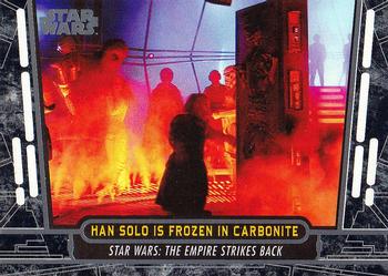 2017 Topps Star Wars 40th Anniversary #33 Han Solo is Frozen in Carbonite Front