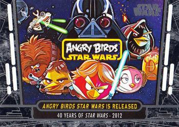 2017 Topps Star Wars 40th Anniversary #96 Angry Birds Star Wars is Released Front