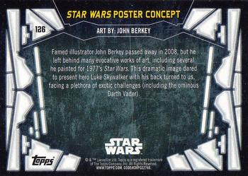 2017 Topps Star Wars 40th Anniversary #126 Star Wars Poster Concept Back