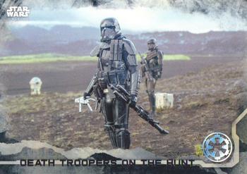 2016 Topps Star Wars Rogue One Series 1 - Death Star Black #32 Death Troopers on the Hunt Front