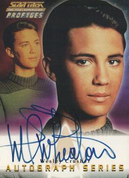 2000 SkyBox Star Trek The Next Generation Profiles - Autographed #A4 Wil Wheaton Front