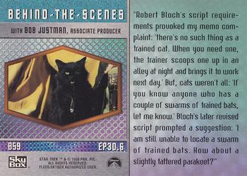 1998 SkyBox Star Trek The Original Series 2 - Behind The Scenes #B59 Catspaw Back