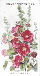 1910 Wills's Old English Garden Flowers #12 Hollyhock Front