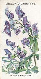 1910 Wills's Old English Garden Flowers #18 Monkshood Front