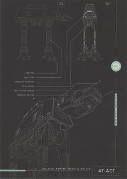 2016 Topps Star Wars Rogue One Series 1 - Blueprints of Ships and Vehicles #NNO AT-ACT Front
