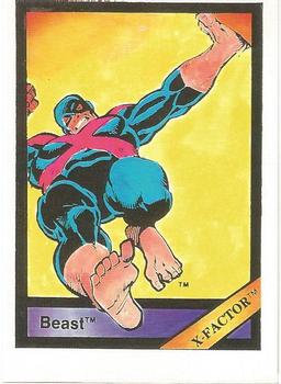 1987 Comic Images Marvel Universe I #4 Beast Front