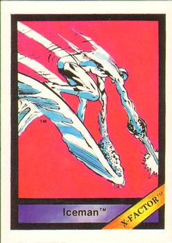 1987 Comic Images Marvel Universe I #6 Iceman Front