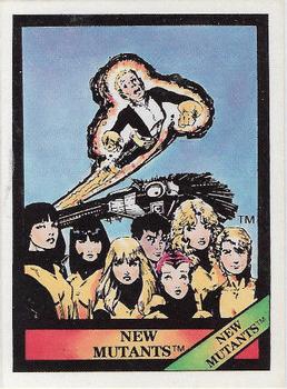 1987 Comic Images Marvel Universe I #21 New Mutants Front