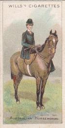 1913 Wills's Riders of the World #15 Australian Horsewoman Front