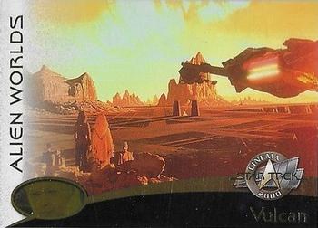 2000 SkyBox Star Trek Cinema 2000 - Alien Worlds #AW01 Alien Worlds: Vulcan Front