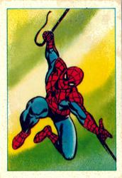 1984 Leaf Marvel Super Heroes Secret Wars Stickers #44 Spider-Man Front