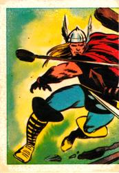 1984 Leaf Marvel Super Heroes Secret Wars Stickers #53 Thor Front