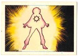 1984 Leaf Marvel Super Heroes Secret Wars Stickers #57 Captain Marvel Front