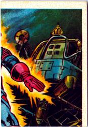 1984 Leaf Marvel Super Heroes Secret Wars Stickers #81 Galactus Front