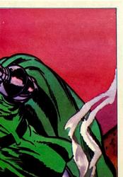 1984 Leaf Marvel Super Heroes Secret Wars Stickers #89 Doctor Doom Front