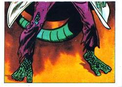 1984 Leaf Marvel Super Heroes Secret Wars Stickers #96 Lizard Front