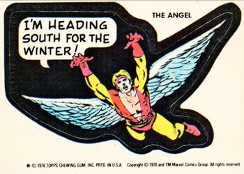 1976 Topps Marvel Super Heroes Stickers #NNO The Angel Front