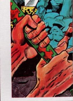 1976 Topps Marvel Super Heroes Stickers - Conan Puzzle & Checklist #NNO Conan / bottom left puzzle piece Front