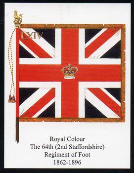 2008 Regimental Colours : The North Staffordshire Regiment (The Prince of Wales's) 2nd Series #1 Royal Colour 64th Foot 1862-1896 Front