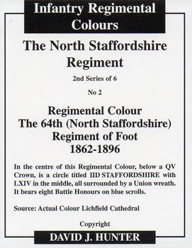 2008 Regimental Colours : The North Staffordshire Regiment (The Prince of Wales's) 2nd Series #2 Regimental Colour 64th Foot 1862-1896 Back