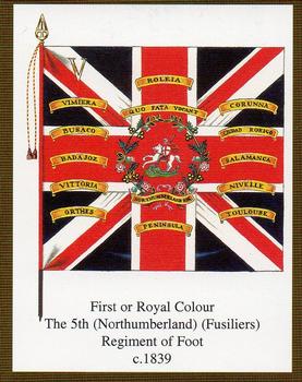 2005 Regimental Colours : The Royal Northumberland Fusiliers #2 First or Royal Colour 5th Foot c.1839 Front