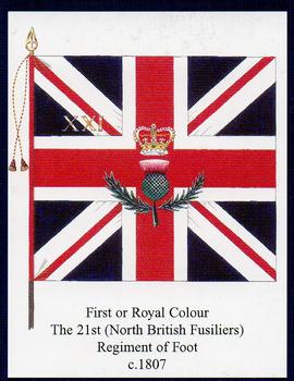 2006 Regimental Colours : The Royal Scots Fusiliers 1st Series #3 First or Royal Colour 21st Foot c.1807 Front