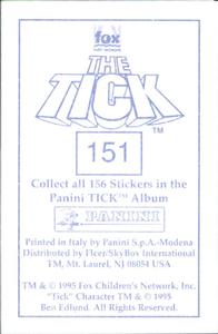 1995 Panini The Tick Stickers #151 Ohhhhh... That feels... good! Back