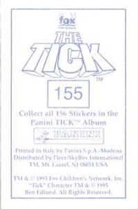 1995 Panini The Tick Stickers #155 ... The headache I've got! Back