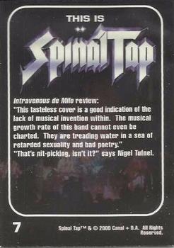 2000 NECA/Canal This Is Spinal Tap #7 Intravenous de Milo album cover Back