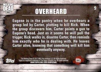 2017 Topps The Walking Dead Season 6 #9 Overheard Back