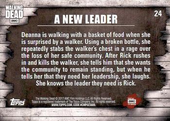 2017 Topps The Walking Dead Season 6 #24 A New Leader Back