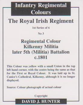 2006 Regimental Colours : The Royal Irish Regiment (18th Foot) 1st Series #3 Regimental Colour Kilkenny Militia c.1801 Back