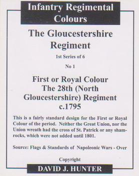 2006 Regimental Colours : The Gloucestershire Regiment 1st Series #1 First or Royal Colour 28th Foot c.1795 Back