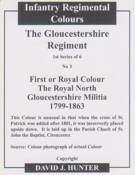 2006 Regimental Colours : The Gloucestershire Regiment 1st Series #3 First or Royal Colour Militia 1799-1863 Back