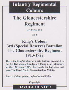 2006 Regimental Colours : The Gloucestershire Regiment 1st Series #6 King's Colour 3rd Battalion 1913-1922 Back