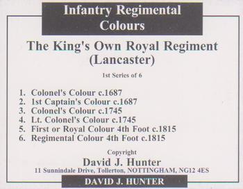 2005 Regimental Colours : The King's Own Royal Regiment (Lancaster) 1st Series #NNO Title Card Back