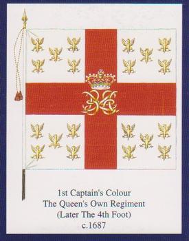 2005 Regimental Colours : The King's Own Royal Regiment (Lancaster) 1st Series #2 1st Captain's Colour c.1687 Front