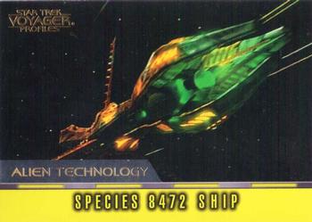 1998 SkyBox Star Trek Voyager Profiles - Alien Technology #AT-5 Species 8472 Ship Front