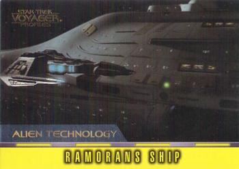 1998 SkyBox Star Trek Voyager Profiles - Alien Technology #AT-8 Ramorans Ship Front
