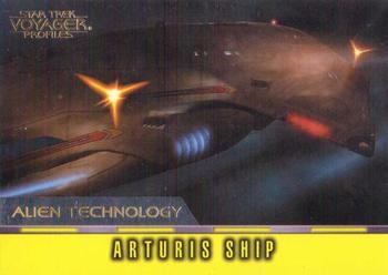 1998 SkyBox Star Trek Voyager Profiles - Alien Technology #AT-9 Arturis Ship Front