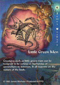 1995 FPG James Warhola #4 Little Green Men Back