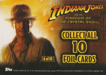 2008 Topps Indiana Jones and the Kingdom of the Crystal Skull - Foil #6 Indiana Jones / Mutt Williams Back