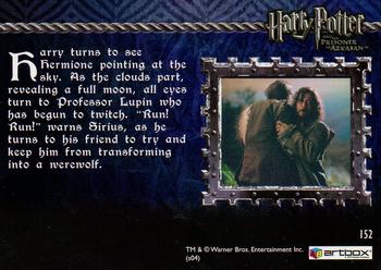 2004 ArtBox Harry Potter and the Prisoner of Azkaban Update Edition #152 An Ominous Moon Back