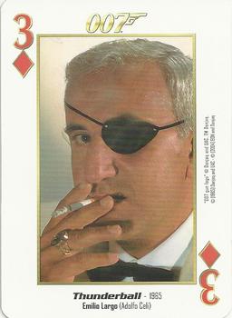 2004 James Bond 007 Playing Cards I #3♦ Emilio Largo / Adolfo Celi Front