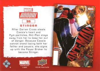 2016 Upper Deck Marvel Annual - Gold #55 Stinger Back
