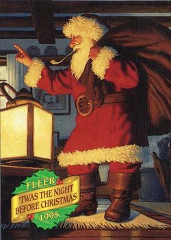 1995 Fleer Christmas - 'Twas the Night Before Christmas #5 He was dressed all in fur, from Front