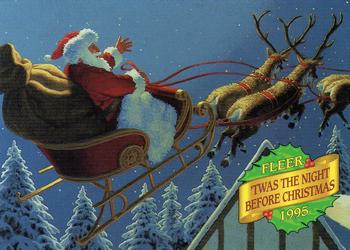 1995 Fleer Christmas - 'Twas the Night Before Christmas #7 He spoke not a word, but went s Front