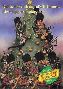 1995 Fleer Christmas - The Twelve Days of Christmas #7 On the eleventh day of Christmas... Front