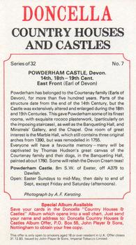 1981 Doncella Country Houses and Castles #7 Powderham Castle, Devon. 14th, 18th-19th Cent. - East Front Back